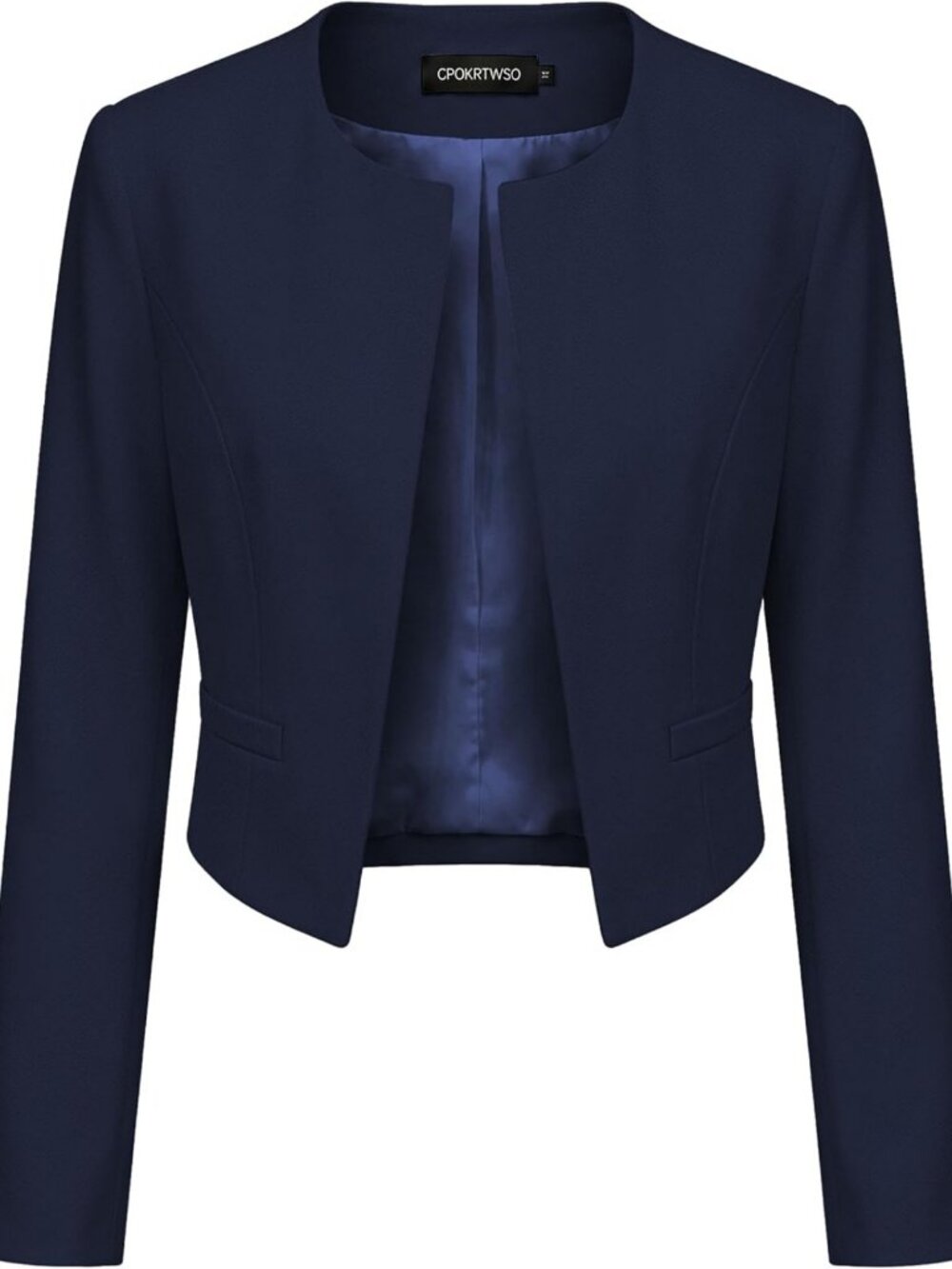 Chic Women's Cropped Blazer - Stylish Business Casual Suit Jacket for Work